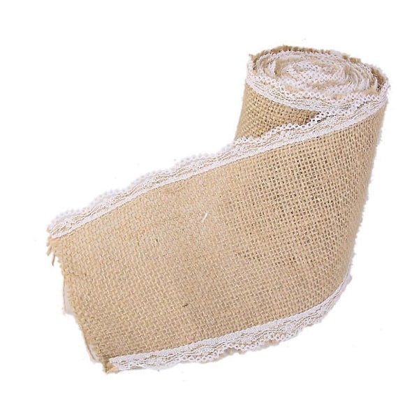 3 M*10CM Julepynt DIY Bånd Håndværksbånd Jutebånd Hessian Bånd