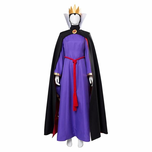 Evil Queen Cosplay-asut Naiset Disney Lumikki Paha Kuningatar Cosplay-asut Aikuisten Halloween-karnevaaliasut XL