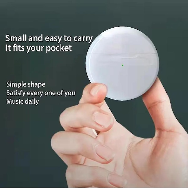 Pro6 Bluetooth True Wireless Tws -vastamelunappikuulokkeet, mikrokorvassa - Oranssi