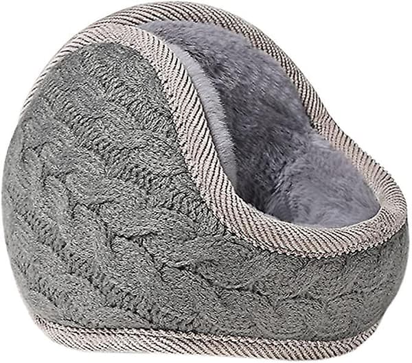 Öronmuffar Vinter Dam, Vinter Öronmuffar Dam Unisex Varma Stickade Öronvärmare Vikbara Öronmuffar