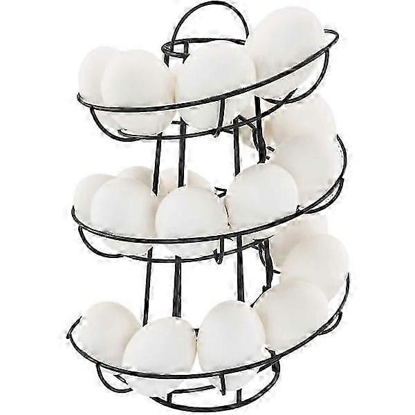 Egg Dispenser Spiral Oppbevaring, Metall Jern Spiral Eggholder Egg Ra