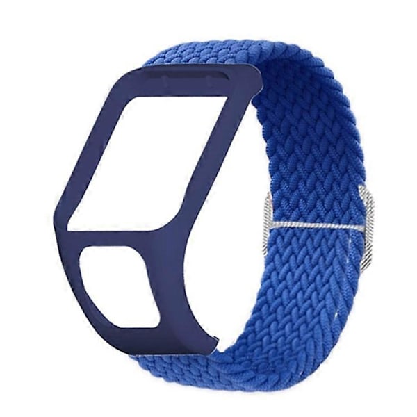 Kompatibel med TomTom Runner 2/Runner 3/Spark/Adventurer Elastisk Vævet Smart Watch Rem Justerbar Håndledsrem DarkBlue