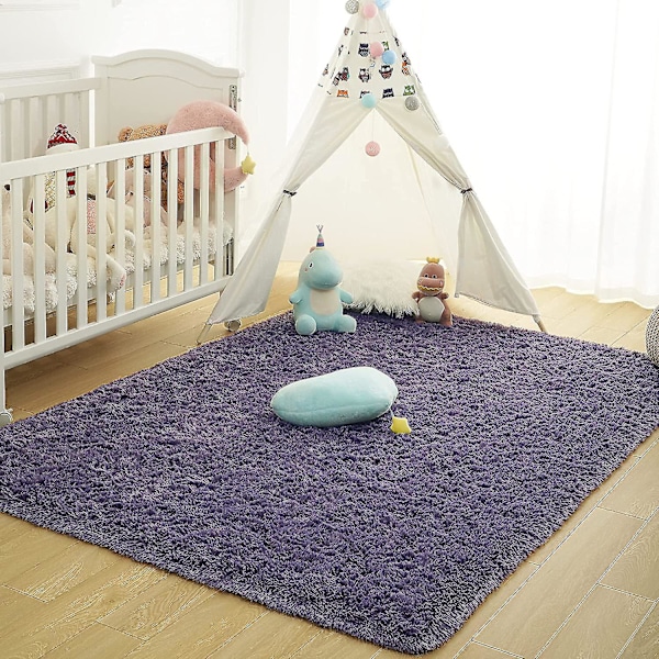 Tflycq Soft Fluffy Area Mattor För Sovrum Barnrum Plysch Shaggy Nursery Matta Furry Throw Mattor För Pojkar Flickor, College Sovsal Fuzzy Mattor Vardagsrum Ho