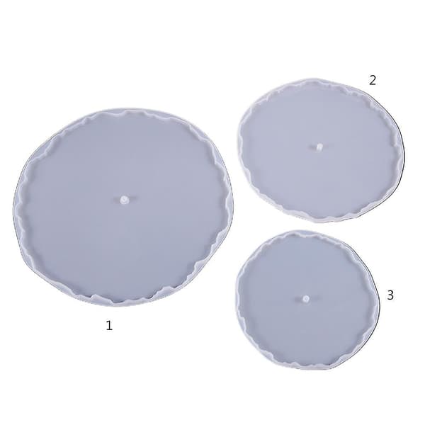 DIY Silikoneform Bakke Coaster Resin Form Serveringsbræt Plade Epoxy Resin Form-fg