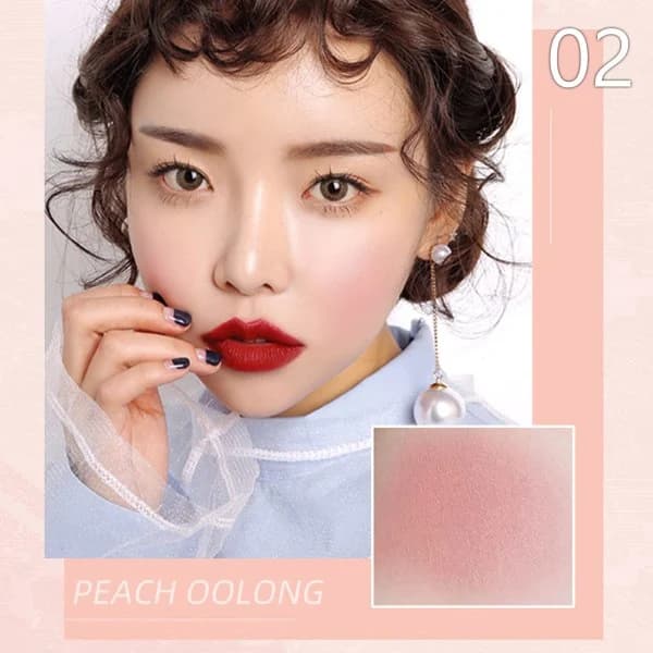 Blush — Tre-farvet Mat Blush Puder