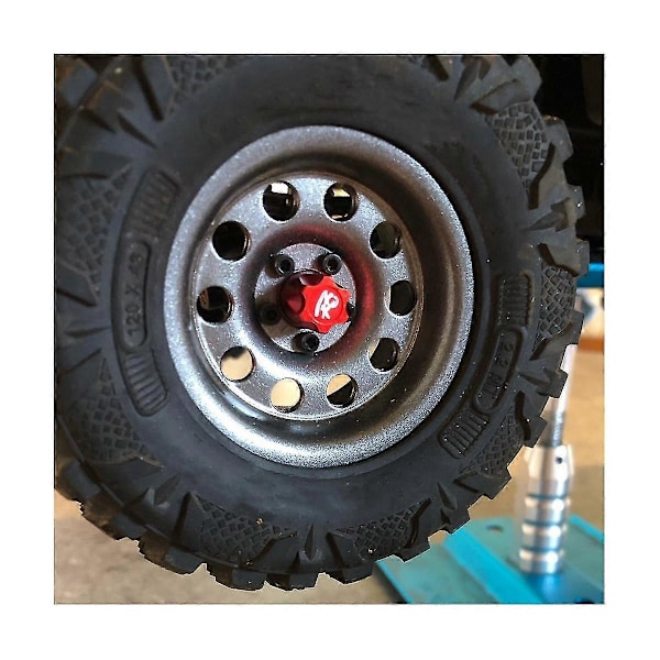 4 st Metallmutter Hjulfälghatt för 1/10 RC Crawlerbil Trx4 Trx6 D90 D110 Axial Scx10 Uppgradering
