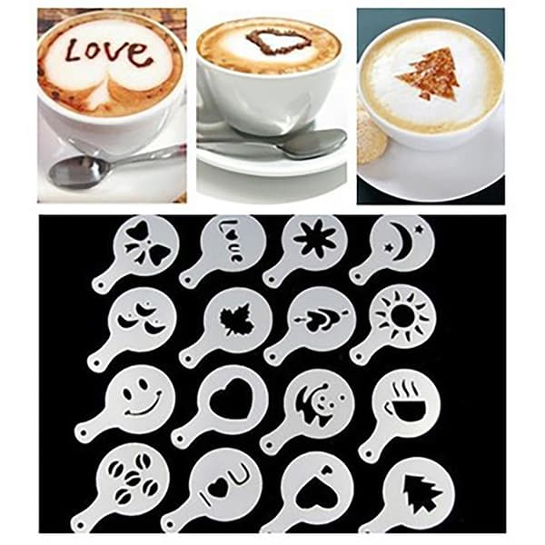 16 stk. Stekeform, Kaffetegningsform, Plastform, Sprayform Q