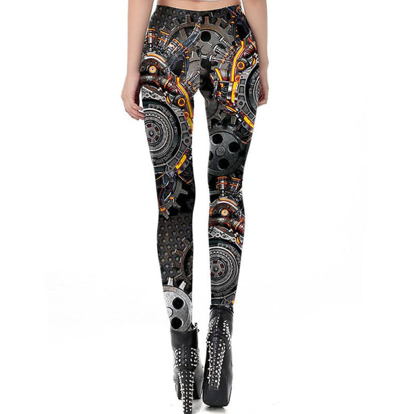 Naisten halloween leggingsit Joustavat graafisesti printed leggingsukkahousut style 3 S