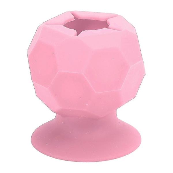 Skrotuppsamlare Portabel Student Silikon Sugkopp Handgjord Avfallsinsamlingsboll Vinylförvaring Rosa