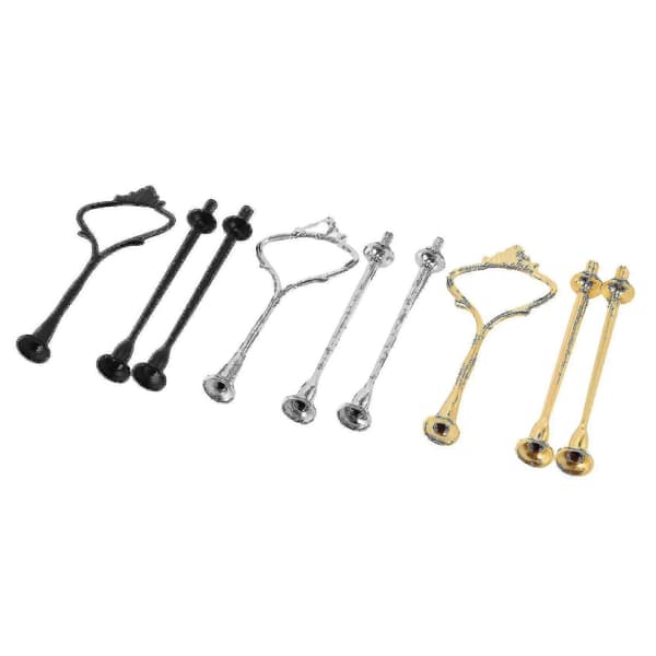 6 Sæt Bakke Hardware Til Kage Stativ 3-lags Kage Stativ Montering Hardware Holder Til Bryllup Og Fest