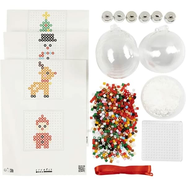 Julehåndverk - DIY Kit Julekuler - Perle Fine Julefigurer