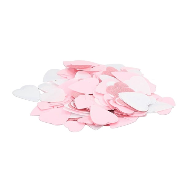 100g Paperikonfetti Vaaleanpunainen Valkoinen Ruusukulta Glitter Juhlapöydän Koristelu Ympäristöystävällinen Konfetti Morsiamen ja Vauvan Juhliin Sydän