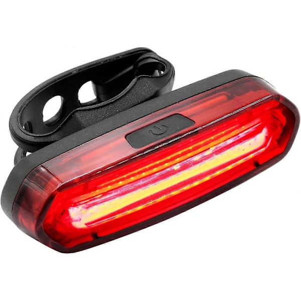 Polkupyörän takavalo, USB ladattava LED-pyöränvalo vedenpitävä punainen sininen Cob LED-pyörän takavalot 6 valaistustilalla yöpyöräilyyn