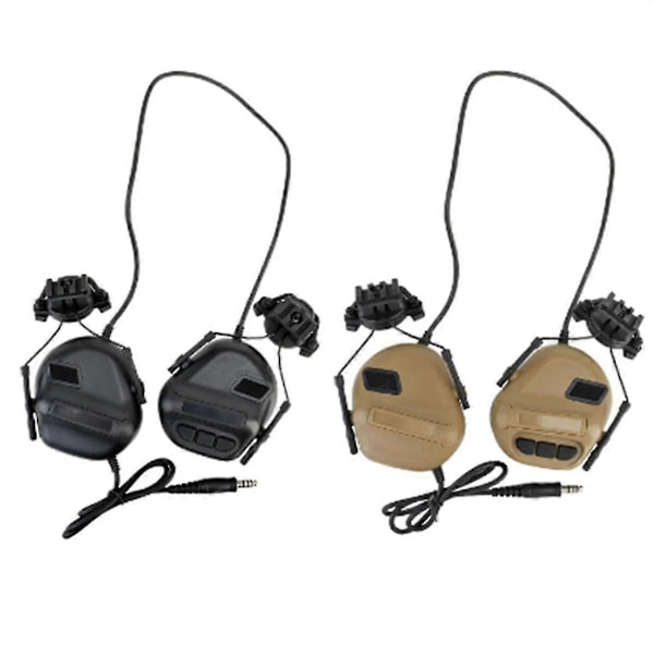 Headset Støjreducerende headset der ikke samler støj til hjelm Headset Radio PTT Adapter Mobil Øretelefon(B