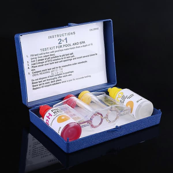 Spa Vatten Kemisk Testkit Pool Testverktyg Klor & Ph-testare