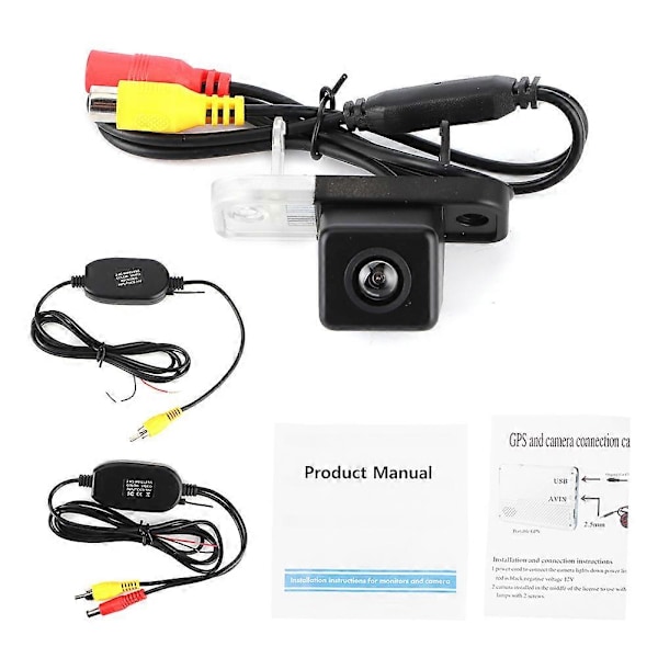 Trådløs bagkamera-sender/modtager CCD videomonitor til MercedesBenz C-klasse E-klasse CLS-klasse