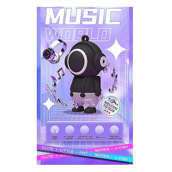 32gb USB Flash Drive Memory Stick Musiker - USB2.0 Mobiltelefon U Disk - Gave Tide Play U Disk Rød