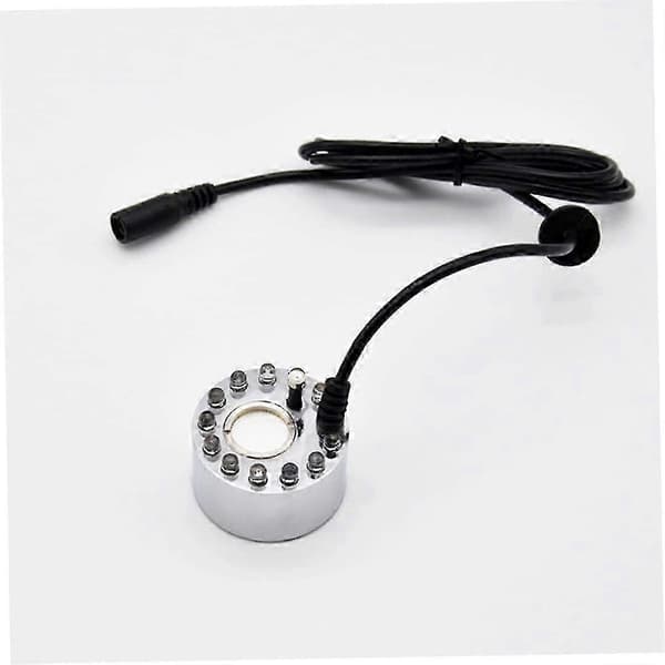 Mini Mist Maker Fogger 12 Led Ultraljud Mist Maker Vattenfontän Damm Dimmaskin 24v Atomizer