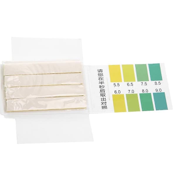 80 Strips PH Område 5.5-9.0 PH Alkalisk Test Indikator Papir Vann Lakmustesting