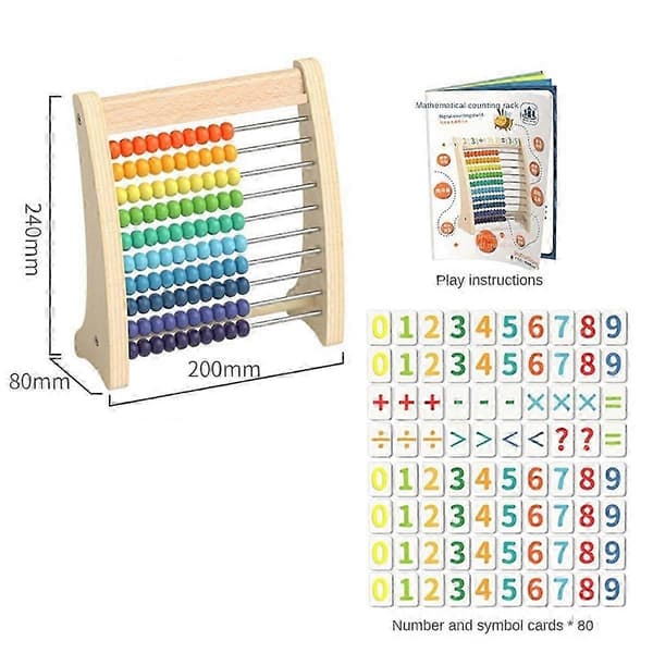 Matematikräknare, Additions- och Subtraktionssiffror, Träabacus