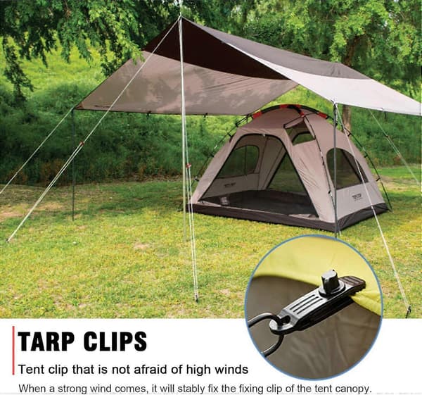 Pressun pidike- ja köysisarja, musta, 20 kpl