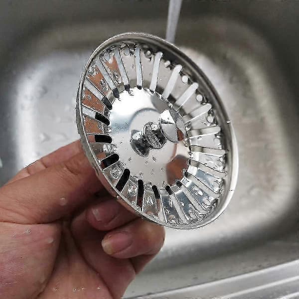 84mm Rostfri Diskho Sil, Dubbelfunktionell Avloppsplugg, Silver?