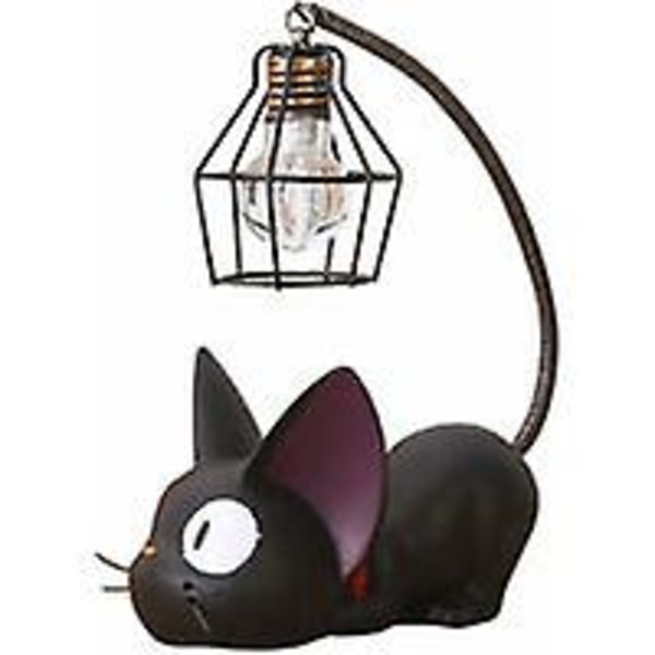Resin Kattemønsterlampe Kreativ Nattlys Nattbordslamper For Lesing (trådskjerm)
