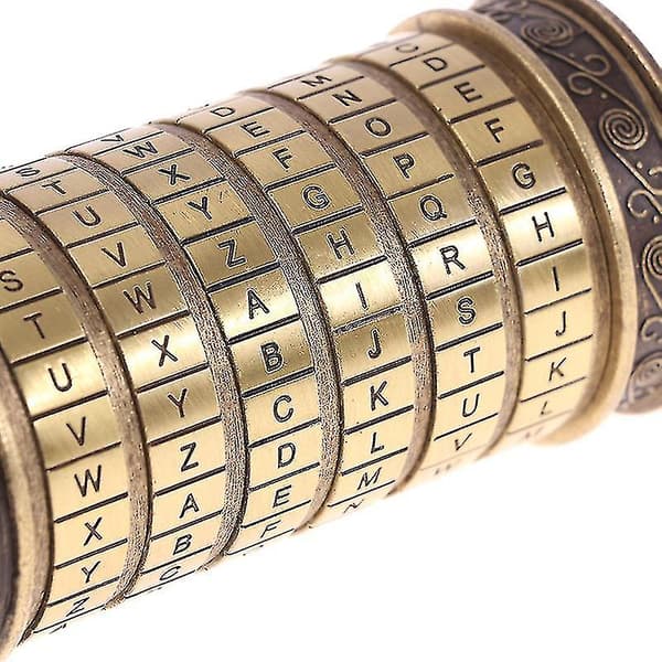 Da Vinci Code Legetøj Metal Cryptex Låse Bryllupsgaver Valentinsdag Gave