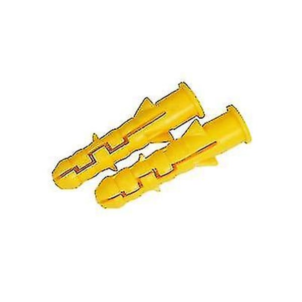 Plastik Ekspansions Nylon Dyvel, 50 stk., gul
