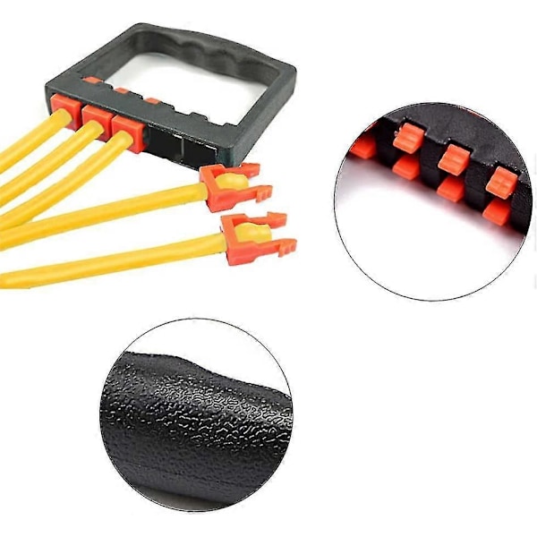 Bröstexpander Motståndsband, Sport Bröstexpander, Justerbar 5 Fjäder Latex Bröstexpander För Bröstexpander Motståndsträning, Gul