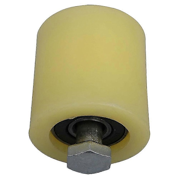 2 kpl 48x50mm Keltainen Hopea Nylon Teräs Litteä Rullalaakeri Ohjauspyörä 6201 M12 Ruuvi Sähköisen Oven Liukuvan Portin
