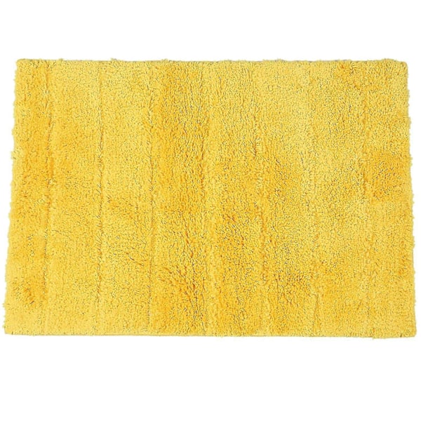 Tæppe Absorberende Skridsikkert Tæppe Europæisk T-stribe Badeværelsesmåtte Tæppe Hjemmedør 45 X 65cm Gul (haoyi)
