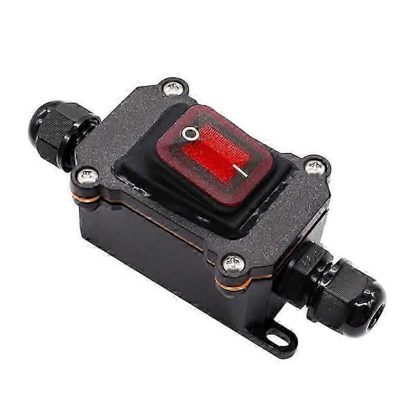 IP67 Vanntett Inline Bryter 12V DC 20A Høy Strøm Vanntett Bryter