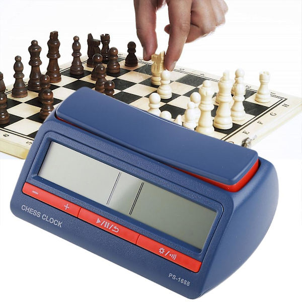Schackklocka Multifunktionell Digital Schack Portabel Timer Brädspelstimer Basic