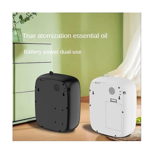 500 ml Diffuser Hotell Luftfräschare Väggmonterad Eterisk Olja Diffuser Vattenfri Doftmaskin Svart