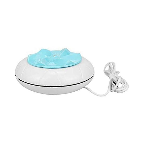 Cyan Bærbar Spin Abs Vaskemaskine Usb Turbine Vaskemaskine Rejse