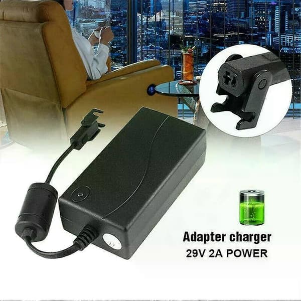 29V/AC/DC strømforsyning elektrisk hvilestol sofa stol adapter transformator verktøy - US-plugg