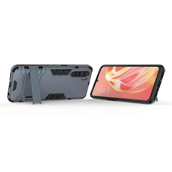 Cool Guard Hybrid PC + TPU Mobilskal med Stöd Kompatibelt För OPPO A91/F15 Blue
