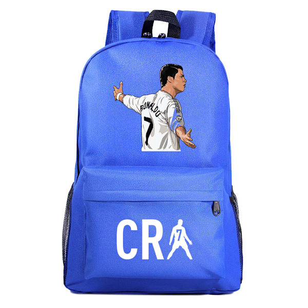 Fodbold CR7 Ronaldo Printing Børnestuderende Skoletaske Ungdomsrygsæk Udendørs rejsetaske Computertaske style 10