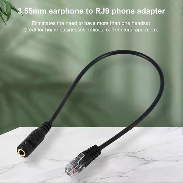 35 mm stik til RJ9 til iPhone headset til Cisco kontortelefon adapterkabel