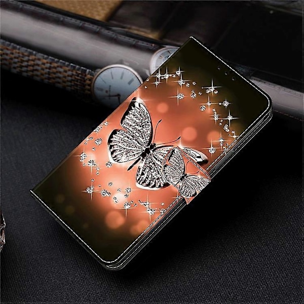 Kompatibelt Läderfodral med Flip-funktion och 3D-mönster, Ställ och Plånboksfunktion för Samsung Galaxy A23 5G (Global Version) Crystal