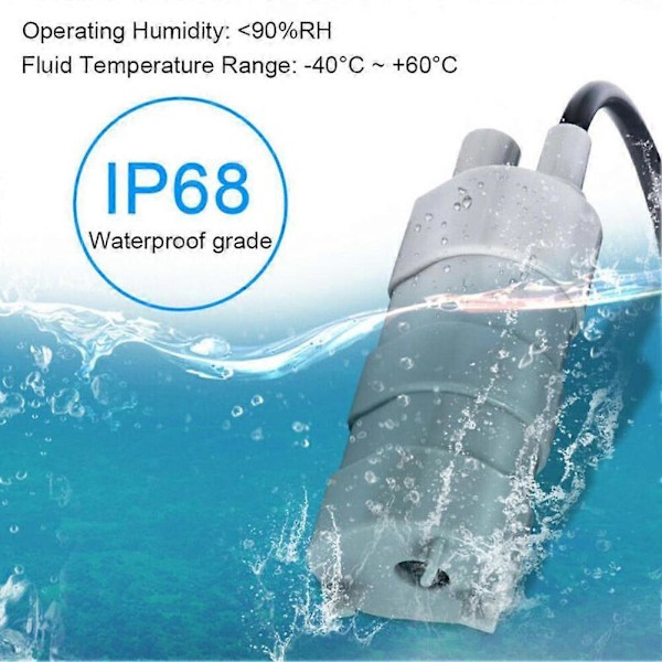 12V Vandpumpe Undervandspumpe Camper Autocamper Pumpe Høj UK Whale