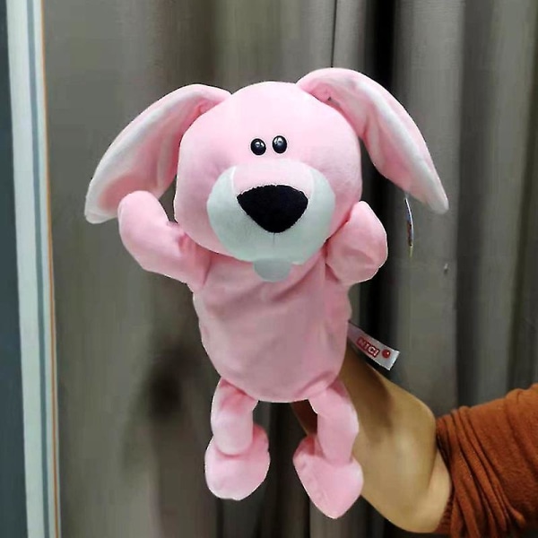 30 cm djurhanddocka plyschdocka pedagogisk leksak plyschleksak barngåva Pink rabbit