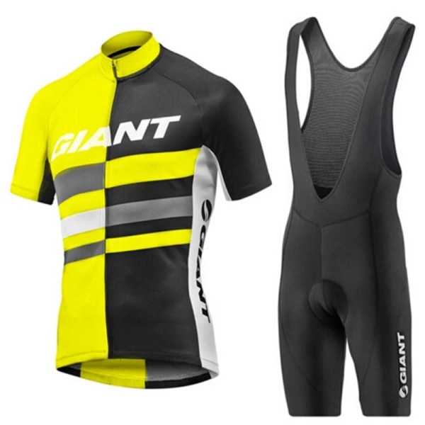 2023 Summer GIANT Pyöräilypaita Set Kilpapyöräilyvaatteet Mies Maillot Ropa Ciclismo MTB Pyöräilyvaatteet Urheiluvaatteet Set Beige L