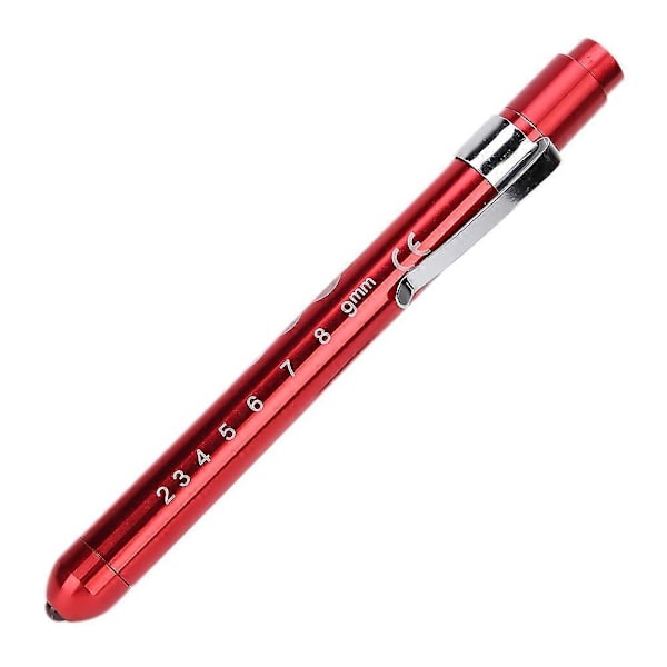 Professionel Diagnostisk Lampe Klinisk Pen Oftalmisk Undersøgelse Pupil Check Pen Lys Rød