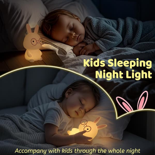 LED Nattlampa, Mini Sängbordslampa för Barnrum Sovrum Utomhus, Dimbar Ögon...