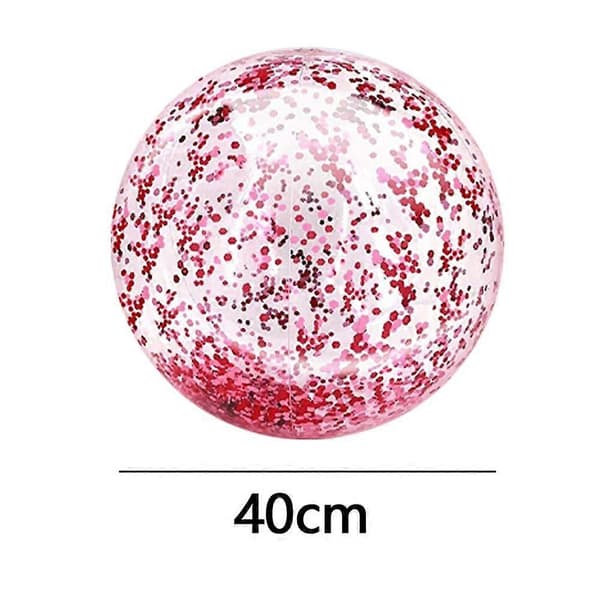5-pack Strandbollar Jättepoolbollar Jätte Flash Uppblåsbara Strandbollar Pool Vatten Strandleksaker - Roséguld