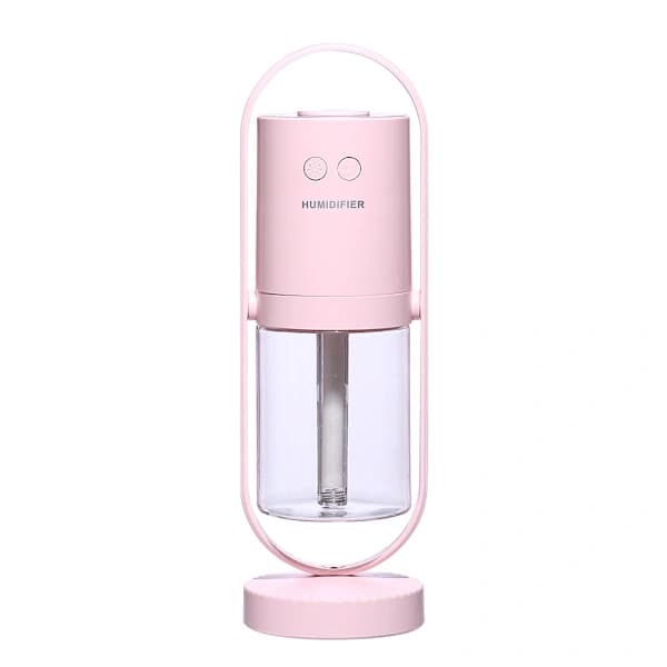 Magic Shadow USB luftfukter for hjemmet med projeksjon nattlys ultralyd bil tåke maker mini kontor luftrenser rosa