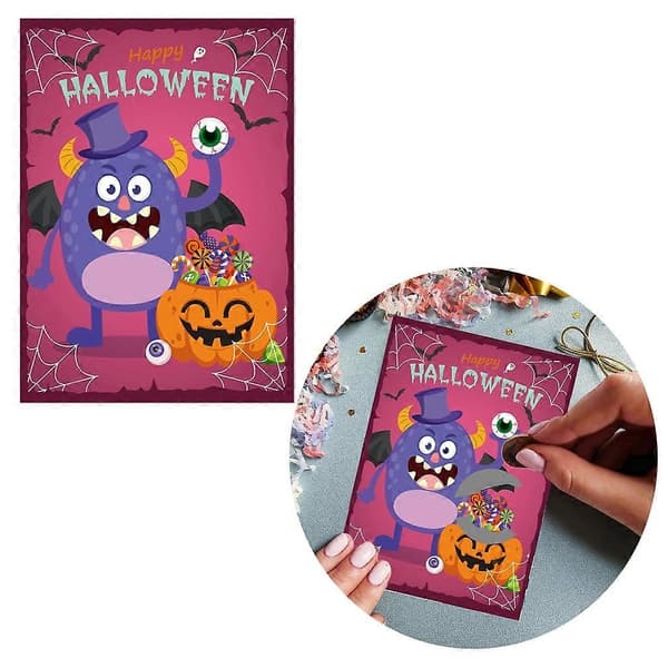 24 st/set Skraplotter för Halloweenfester Interaktivt Roligt Spel Leksak