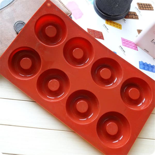 3 stk. Silikone Donut Cupcake Form Muffin Chokolade Kage Slik Cookie Bageform Q